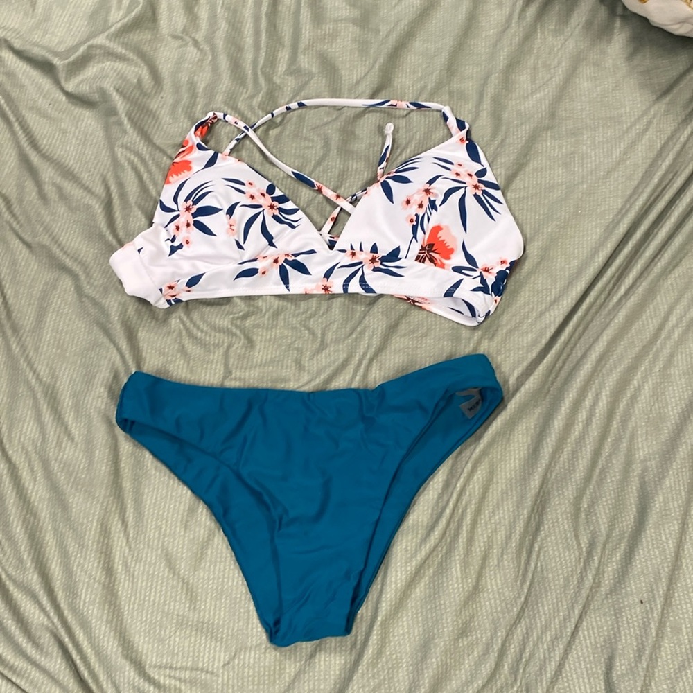 Small tropical bathing suit